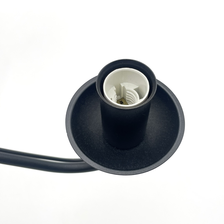 Luster na lancu ANTON 3xE14/15W/230V crni