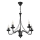 Luster na lancu ANTON 5xE14/15W/230V crna
