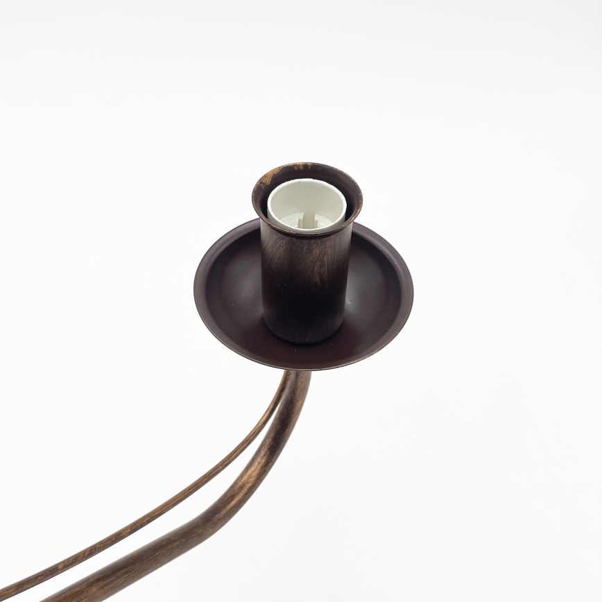 Luster na lancu ANTON 8xE14/60W/230V brončane boje