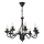 Luster na lancu ANTON 8xE14/60W/230V crni