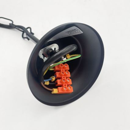 Luster na lancu ANTON 8xE14/60W/230V crni