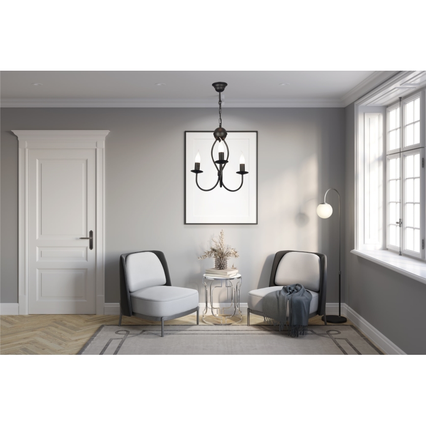 Luster na lancu ARTHUR 3xE14/40W/230V