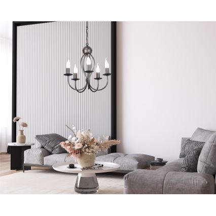Luster na lancu ARTHUR 5xE14/40W/230V