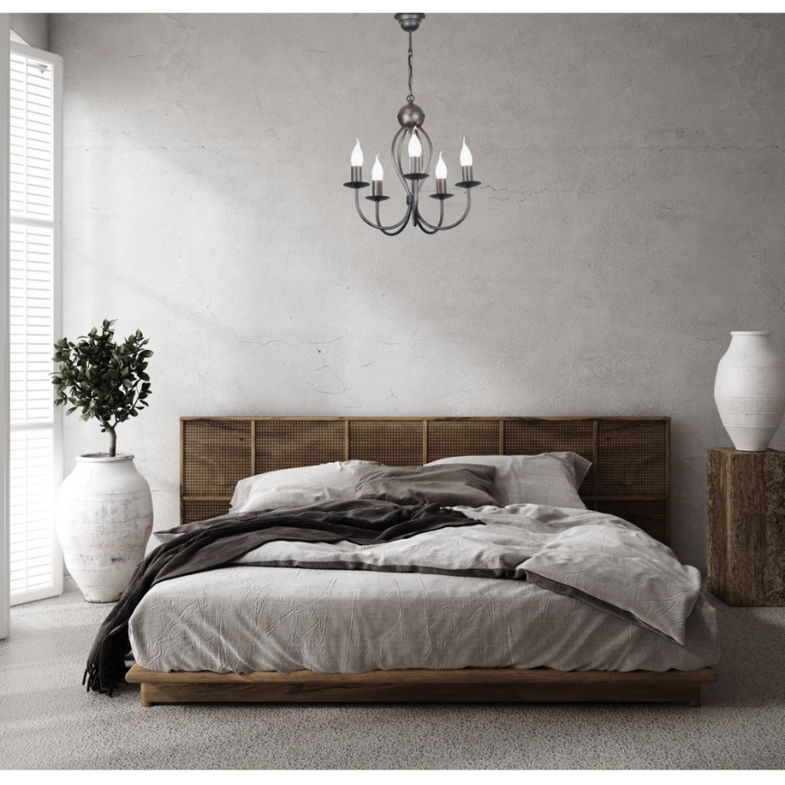 Luster na lancu ARTHUR 5xE14/40W/230V