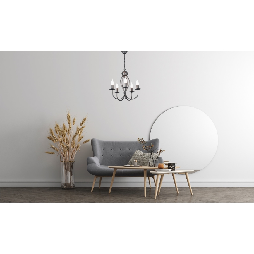 Luster na lancu ARTHUR 5xE14/40W/230V