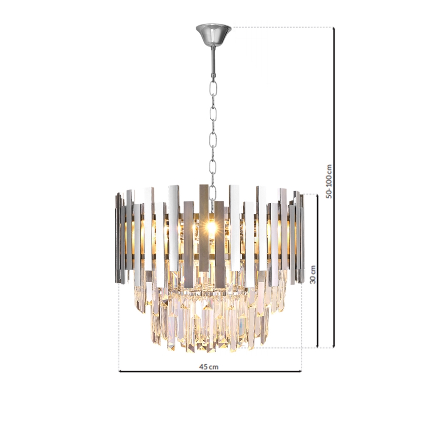 Luster na lancu ASPEN 6xE14/40W/230V