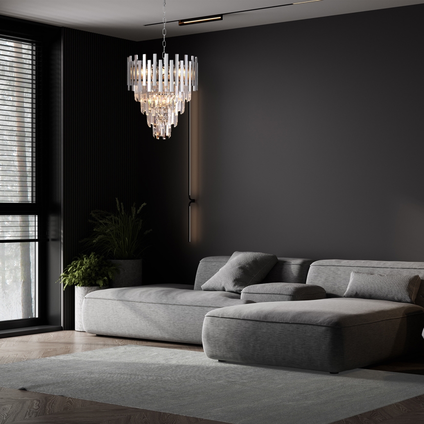 Luster na lancu ASPEN 9xE14/40W/230V
