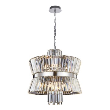 Luster na lancu AURELIA 12xE14/40W/230V mat krom
