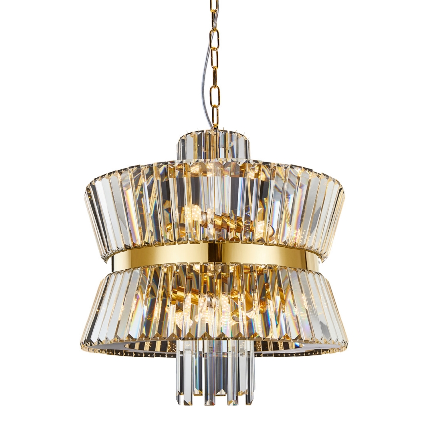 Luster na lancu AURELIA 12xE14/40W/230V zlatna