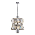 Luster na lancu AURELIA 8xE14/40W/230V mat krom