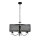 Luster na lancu BRESSO 4xE14/12W/230V crna