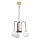 Luster na lancu CAMBRIDGE 3xE14/60W/230V crna/mesing
