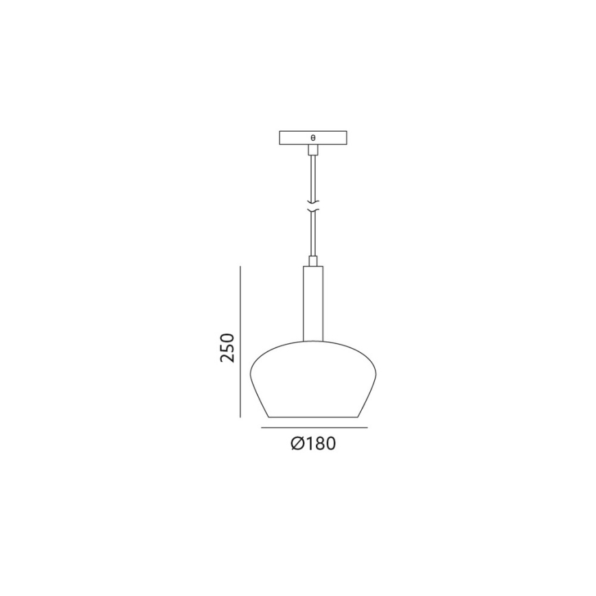 Luster na lancu CASA 1xGU10/25W/230V