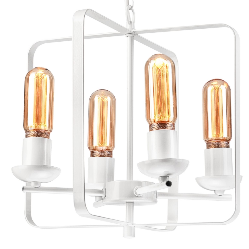 Luster na lancu CEDRIC II 4xE27/60W/230V bijela