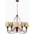 Luster na lancu CLASSIC 5xE14/40W/230V brončana/bež