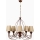 Luster na lancu CLASSIC 5xE14/40W/230V brončana/bež