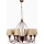 Luster na lancu CLASSIC 6xE14/40W/230V brončan/bež