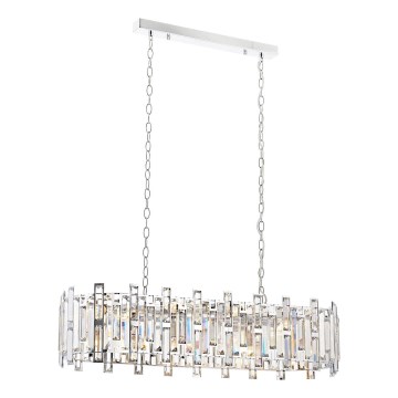 Luster na lancu CRYSTALLINE 13xE14/40W/230V sjajni krom