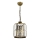 Luster na lancu CRYSTALLINE 1xE27/6W/230V brončani