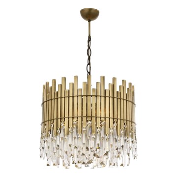 Luster na lancu CRYSTALLINE 6xE27/40W/230V prom. 40 cm mesinga