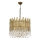 Luster na lancu CRYSTALLINE 6xE27/40W/230V promjer 40 cm mesing