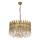 Luster na lancu CRYSTALLINE 8xE27/40W/230V pr. 60 cm mesing