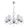 Luster na lancu DIVA 5xE14/10W/230V sjajni krom