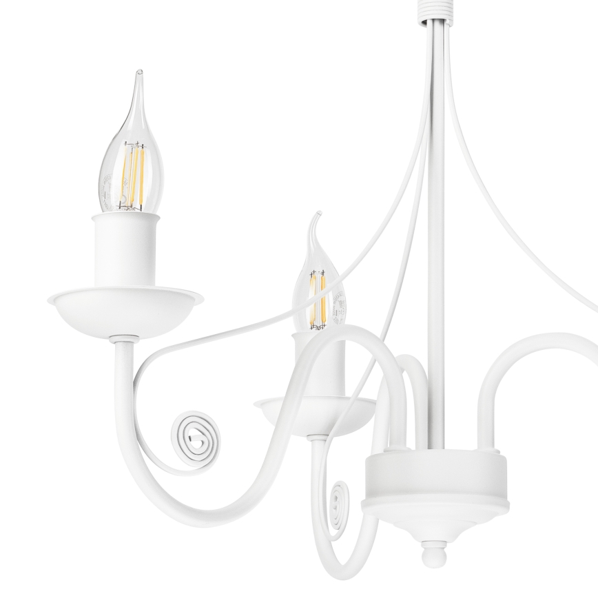 Luster na lancu DONATO 3xE14/40W/230V bijela