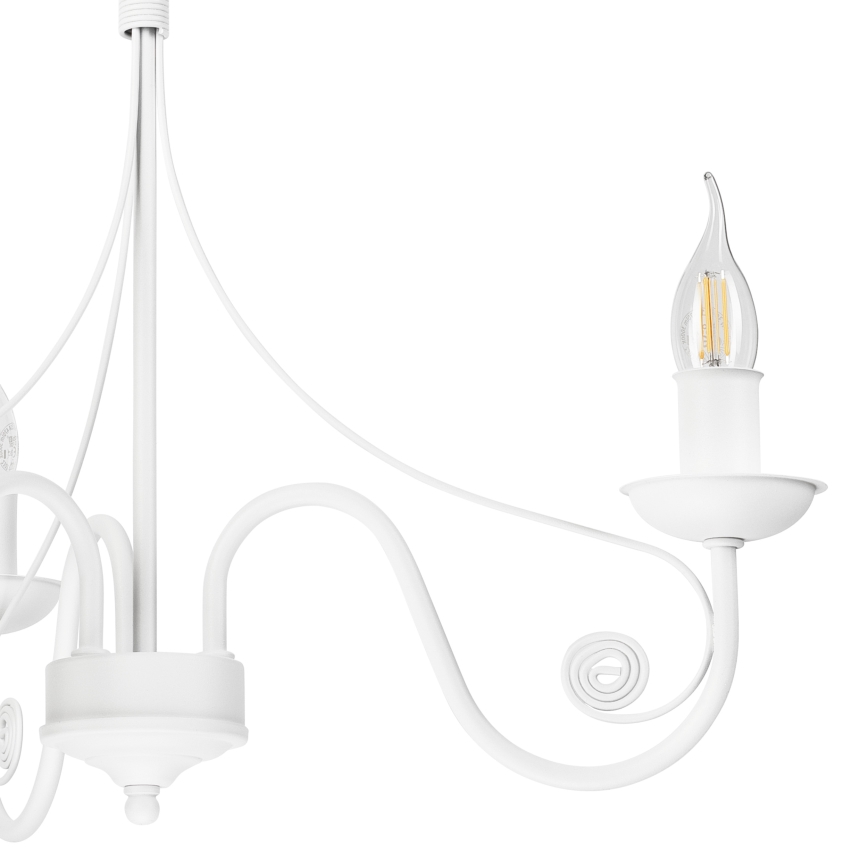 Luster na lancu DONATO 3xE14/40W/230V bijela
