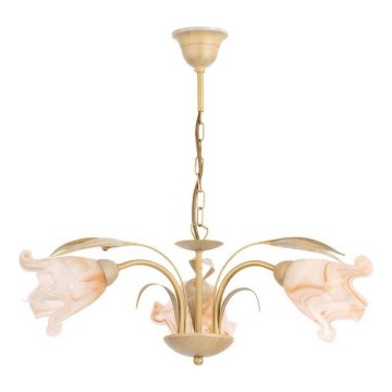 Luster na lancu DUCATTI 3xE14/10W/230V zlatna