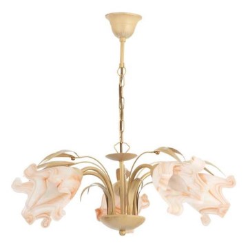 Luster na lancu DUCATTI 5xE14/10W/230V zlatna