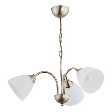Luster na lancu ENIGMA 3xE14/10W/230V brončani