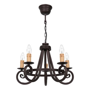 Luster na lancu FAUST 5xE14/15W/230V