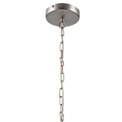 Luster na lancu GINA 3xE27/60W/230V mat krom