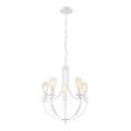 Luster na lancu GINA 5xE27/60W/230V bijela