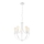 Luster na lancu GINA 5xE27/60W/230V bijela