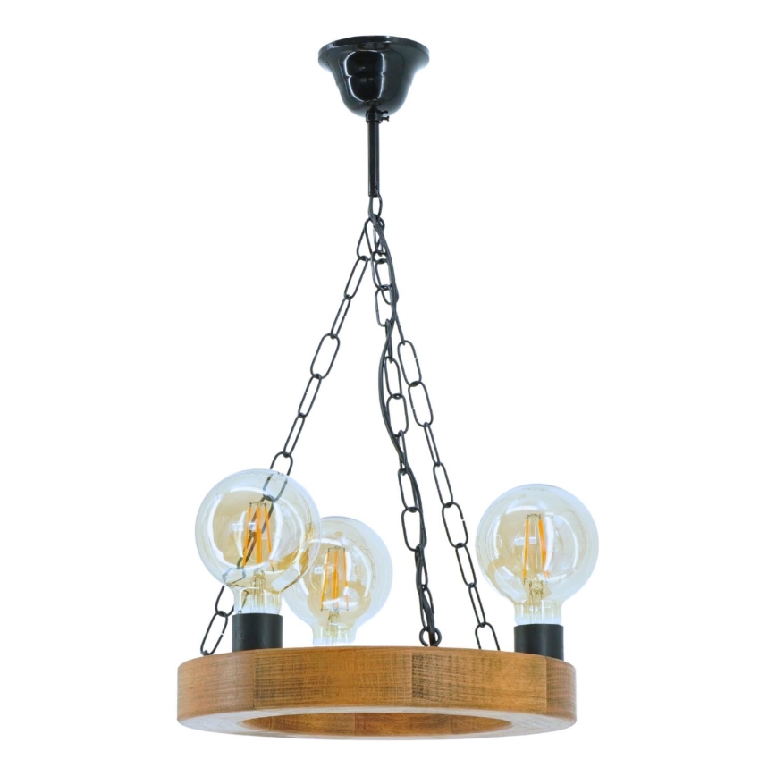 Luster na lancu IOS 3xE27/60W/230V pr. 30 cm bukva - FSC certificirano