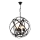 Luster na lancu IRONBALL 6xE27/40W/230V crni