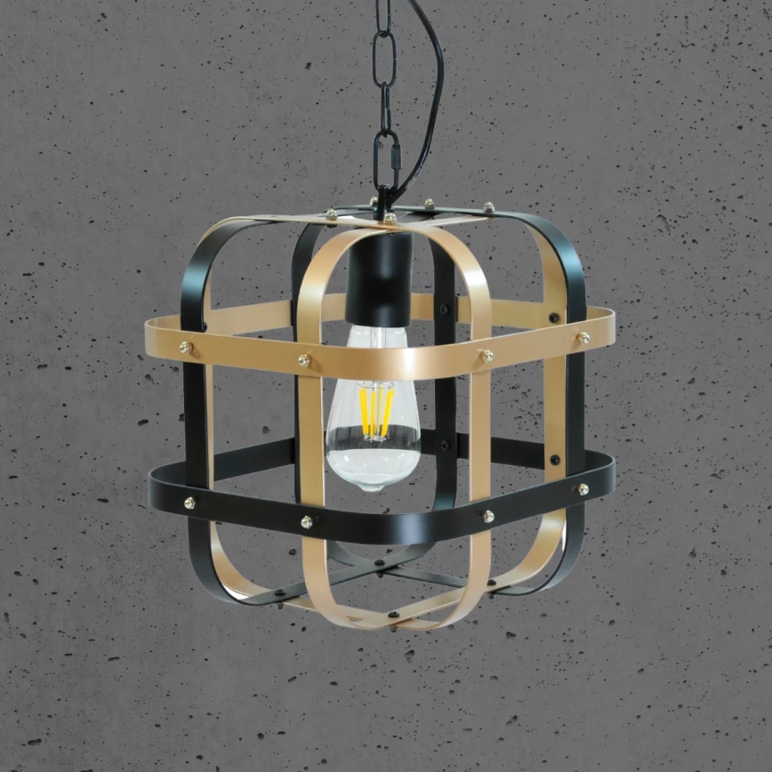 Luster na lancu KLATKA 1xE27/10W/230V