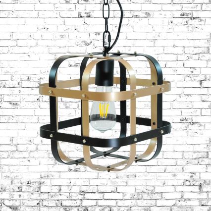 Luster na lancu KLATKA 1xE27/10W/230V