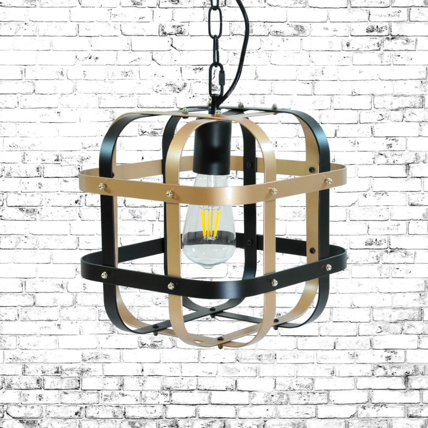 Luster na lancu KLATKA 1xE27/10W/230V