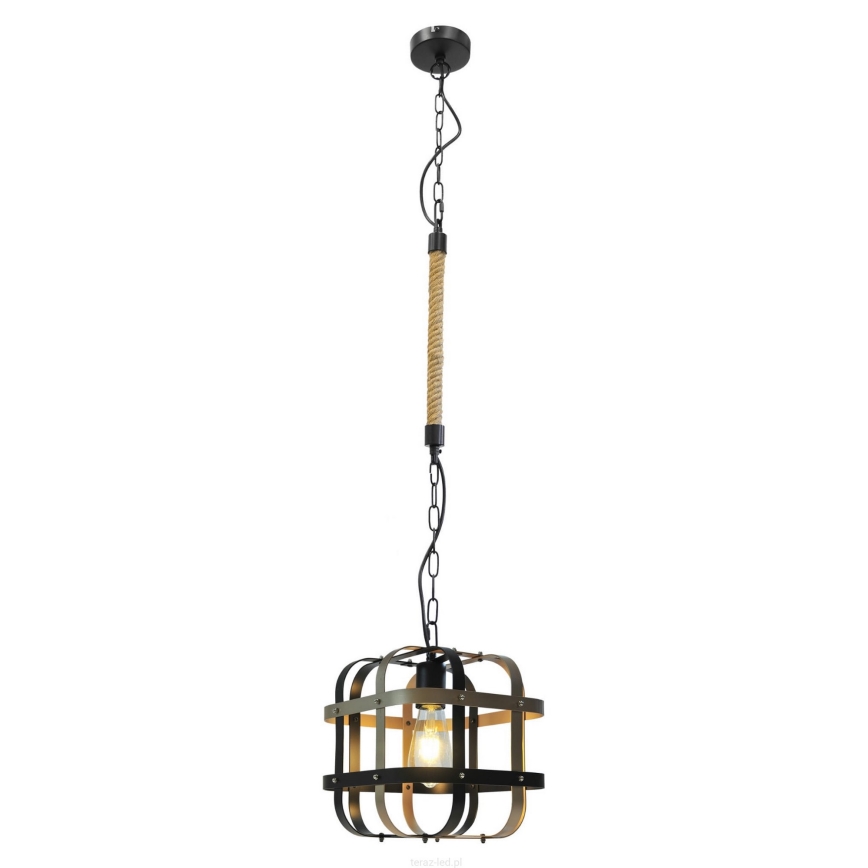 Luster na lancu KLATKA 1xE27/10W/230V