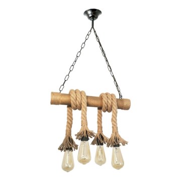 Luster na lancu KOS 4xE27/60W/230V bukva - FSC certificirano