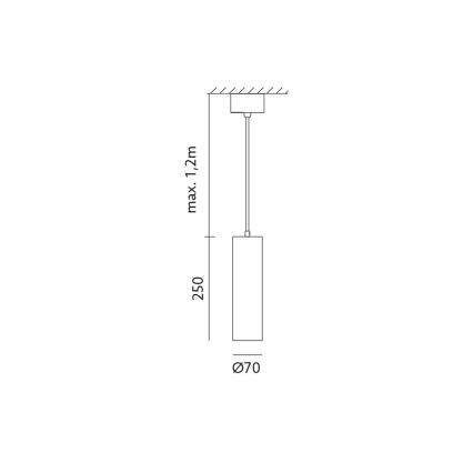 Luster na lancu LEONE 1xGU10/35W/230V