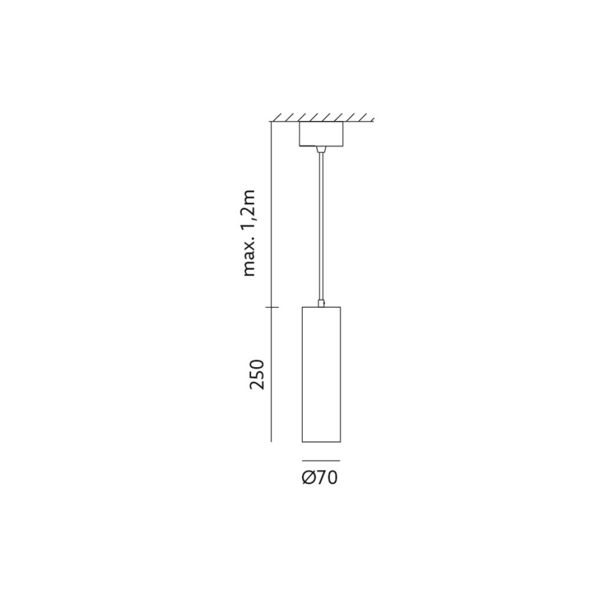 Luster na lancu LEONE 1xGU10/35W/230V