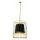 Luster na lancu LONGIS 2xE27/60W/230V pr. 60 cm zlatna/crna