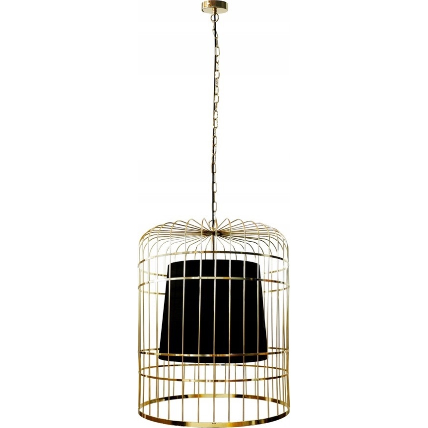Luster na lancu LONGIS 2xE27/60W/230V pr. 60 cm zlatna/crna