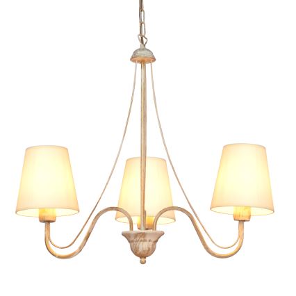 Luster na lancu MALBO 3xE27/15W/230V bež