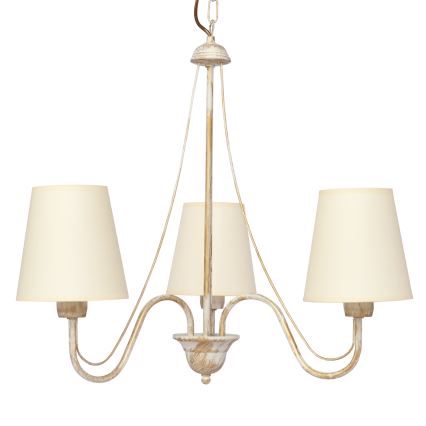 Luster na lancu MALBO 3xE27/15W/230V bež