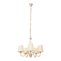 Luster na lancu MALBO 5xE27/15W/230V bež